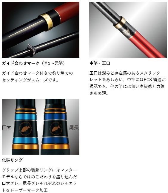 完成品 がまかつ マスターモデル2 尾長MH50 ロッド