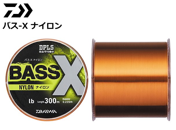 ダイワ バス-X ナイロン 6lb(1.5号) 300m / バス用ライン 道糸