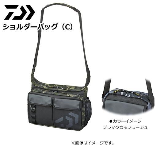 ダイワ D ショルダーバッグ C ブラックカモフラージュ タックルバッグ