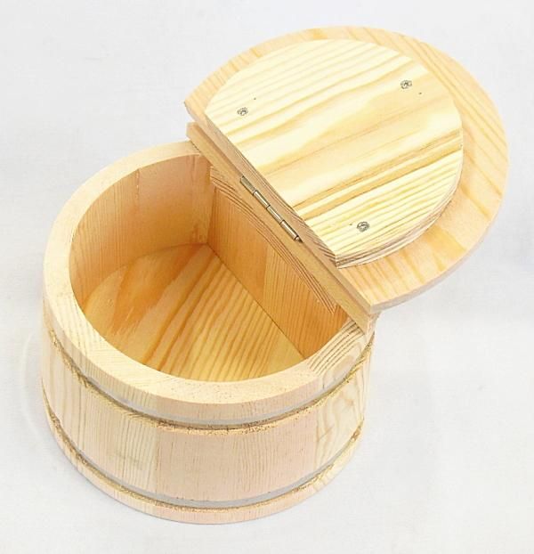 木製 エサ桶 かめや KG-273 Lサイズ / エサ箱 カニ桶