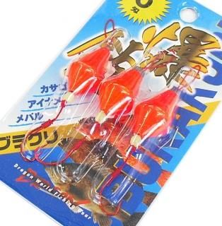 マルシン漁具 ブラクリ 6号 (3個入) / 根魚、穴魚仕掛け / (メール便可) 【本店特別価格】 【釣具】