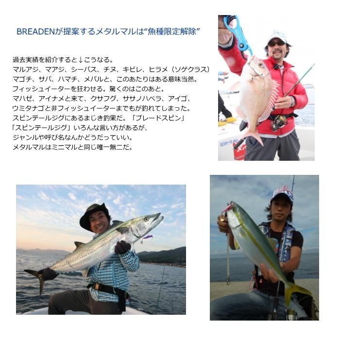 ブリーデン メタルマル 28g シングル 14 ピンクイワシ メール便可