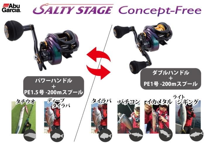 アブ ガルシア ソルティステージ コンセプトフリー 右ハンドル アブ ガルシア ソルティステージ コンセプトフリー 右ハンドル