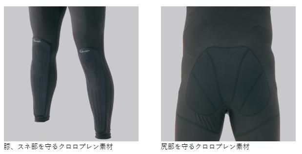 がまかつ 2WAYプロテクトタイツ GM-3593 ブラック Mサイズ