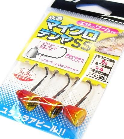ダイナマイト 送料無料 ダイワ 快適マイクロテンヤSS 6g #5 ケイムラ赤金 (メール便可)