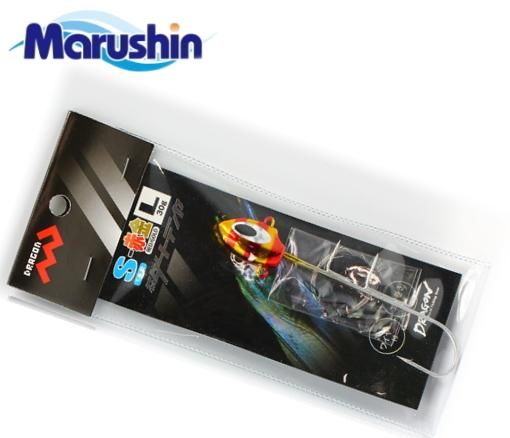 マルシン漁具 タチウオダートテンヤ 1本針タイプ 赤金 10g (2Sサイズ