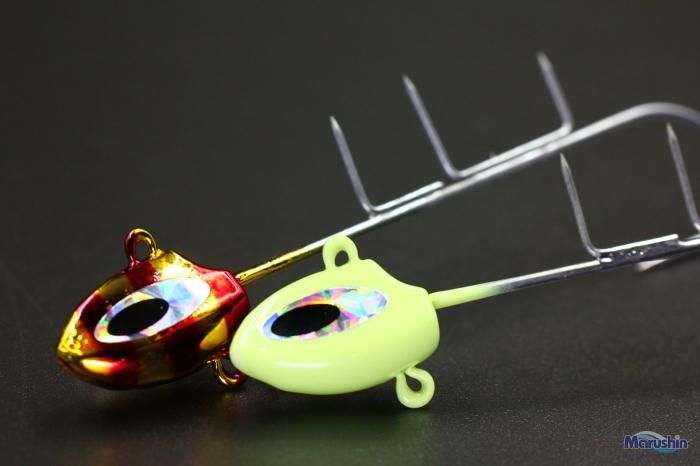 マルシン漁具 タチウオダートテンヤ 1本針タイプ 赤金 10g (2Sサイズ