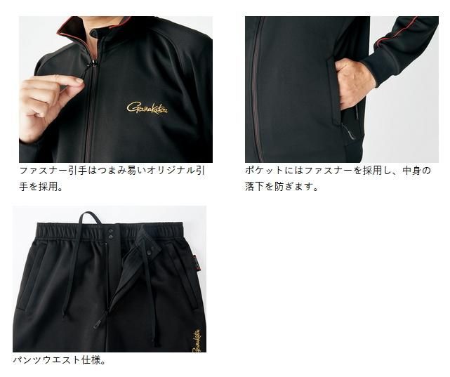 がまかつ ジャージスーツ GM-3623 ブラック×レッド 5Lサイズ がまかつ ジャージスーツ GM-3623 ブラック×レッド 5Lサイズ