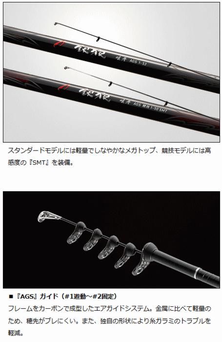 DAIWA 銀狼唯牙AGS 1.2-57 ロッド | challengesnews.com