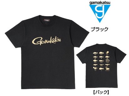 がまかつ Tシャツ (筆記体ロゴ) GM-3576 ブラック Lサイズ (お取り寄せ ...