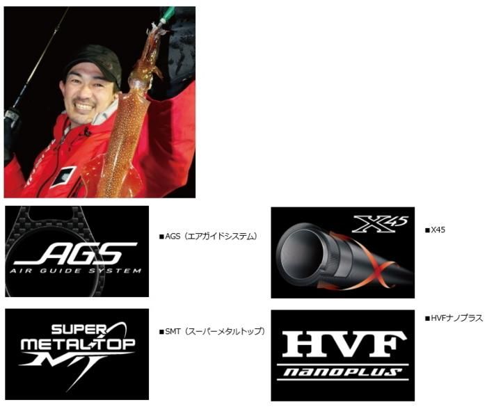 ダイワ エメラルダス AGS イカメタル N66ULB TG IM / 船竿 (D01) (O01