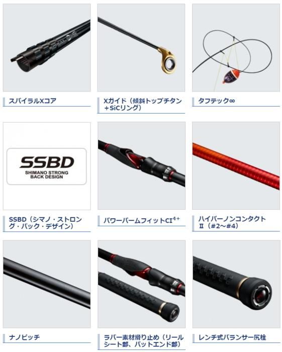 シマノ ファイアブラッド オナガ ワイルドゲーム 2 2号 530 磯竿 S01 O01