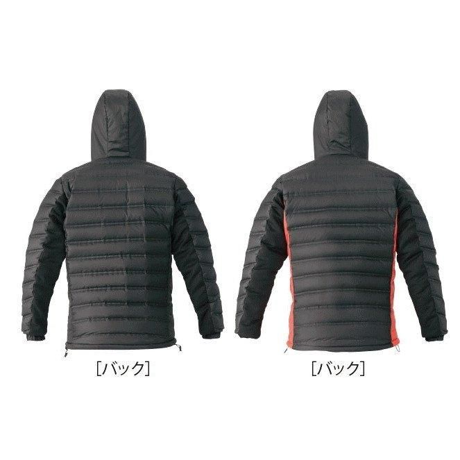 がまかつ - がまかつ　ダウンパーカー GM3605 ブラック×レッド Lサイズ 追加入荷！がまかつダウンスーツ上下 GM3605 5サイズ 送料無料