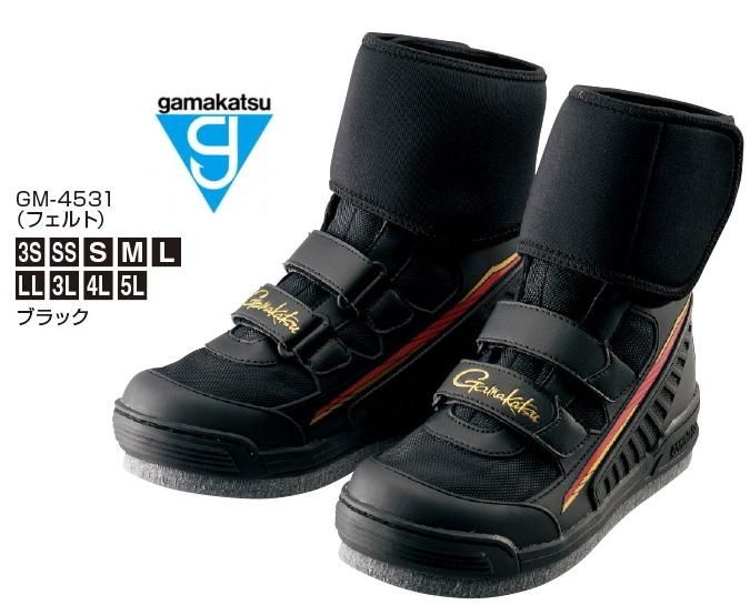 がまかつ ウェーディングシューズ (フェルト) GM-4531 ブラック Mサイズ (送料無料) (お取り寄せ商品) がまかつ ウェーディングシューズ (フェルト) GM-4531 ブラック Mサイズ (送料無料) (お取り寄せ商品)