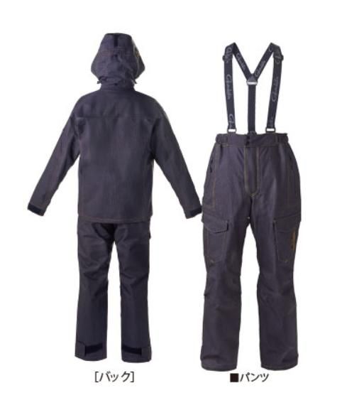 がまかつデュラブルレインスーツ L デニム がまかつデュアブルレインスーツLデニム