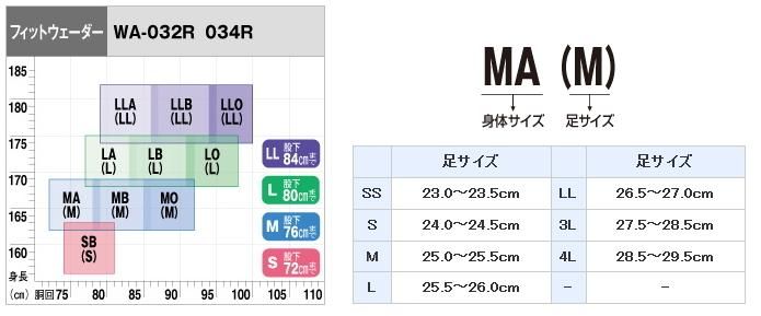 シマノ フィットウェーダー(中丸)T-3.5 WA-032R シマノ フィットウェーダー(中丸)T-3.5 WA-032R
