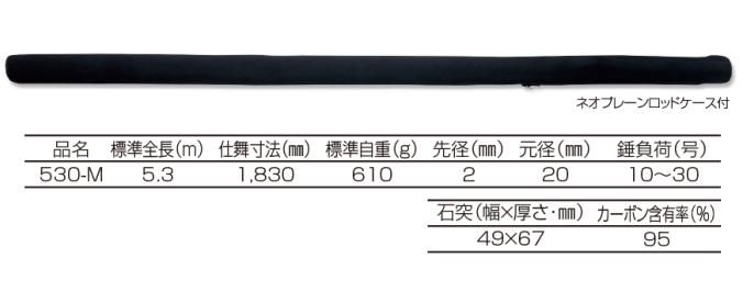 釣武者 石鯛キングⅢ530-M / 石鯛竿 底物竿 (O01) (送料無料 釣武者 石鯛キングⅢ530-M / 石鯛竿 底物竿 (O01) (送料無料
