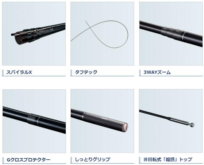 シマノ ボーダレス 35 GL 390-T シマノ 20 ボーダレス 35 GL (ガイドレス仕様) 390-T / のべ竿 (S01