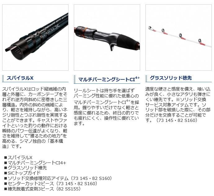 ちだ　SHIMANO BAYGAME MARUIKA 82 S160 シマノ 21 ベイゲーム マルイカ 82 S160 / 船竿 (S01) 【本店