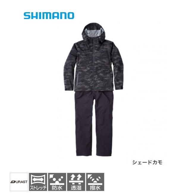 シマノ レインギアスーツ 01 RA-001U シェードカモ Lサイズ シマノ レインギアスーツ 01 RA-001U シェードカモ Lサイズ