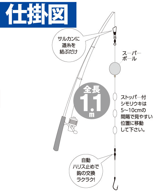 ハヤブサ スーパーボール3連シモリ リール竿用 HA135 針4号-ハリス1号 / 仕掛け (メール便可) (O01) 【本店特別価格】 ハヤブサ スーパーボール3連シモリ リール竿用 HA135 針4号-ハリス1号 / 仕掛け (メール便可) (O01) 【本店特別価格】
