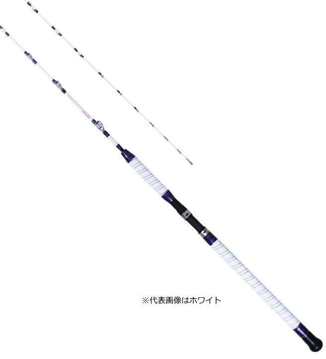 船釣り・船竿 ピュアテック(ゴクスペ) 無限ピュア船 Purple Edition 245-50(2ピース) ブラック ロッド、釣り竿