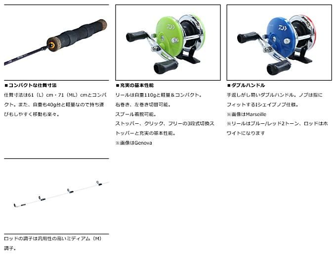 ダイワ 21 MC10M 71 Marseille / コンパクトロッド 【本店特別価格】