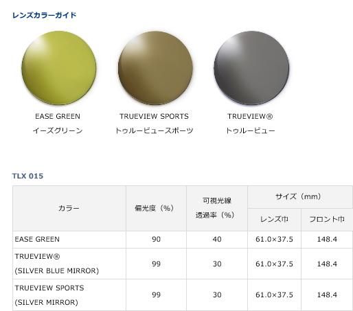 ダイワ(DAIWA) TLX 015 偏光グラス/タレックスレンズ　EG Amazon | ダイワ(DAIWA) TLX 015 トゥルービュー/シルバーブルー