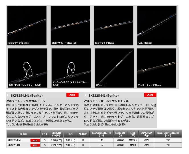 テンリュウ スパイク SK672S-LML オフショアキャスティング テンリュウ スパイク SK672S-LML オフショアキャスティング