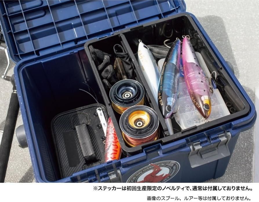 WT192 SHIMANO 磯EX 遠投 4-525 TS 箱・カバー付き 中古 ロックショア タフタックルバッグ[BA-201X] | ハードケース/磯クール