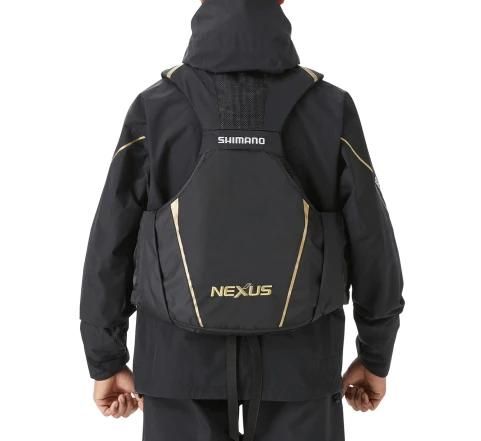 シマノ ネクサス フローティングベスト VF-121T フルブラック XL(LL