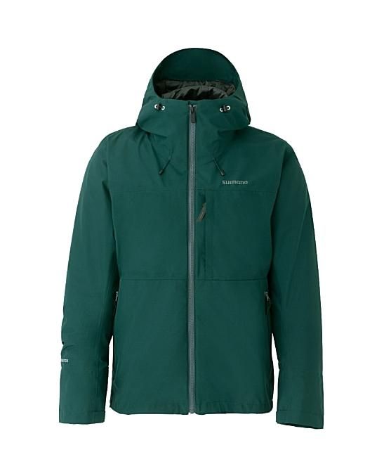 シマノ ゴアテックス ウォームレインジャケット RB-01JU グリーン L