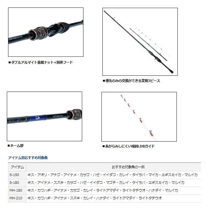 ダイワ 21 ライトゲーム XS MH-180 / 船竿 (D01) (O01) 【本店