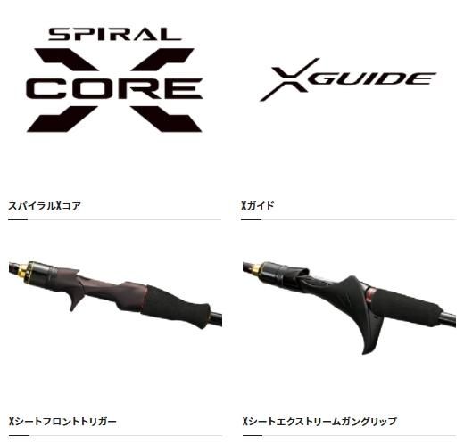 シマノ 炎月 XR 一つテンヤマダイ 225HH / 船竿