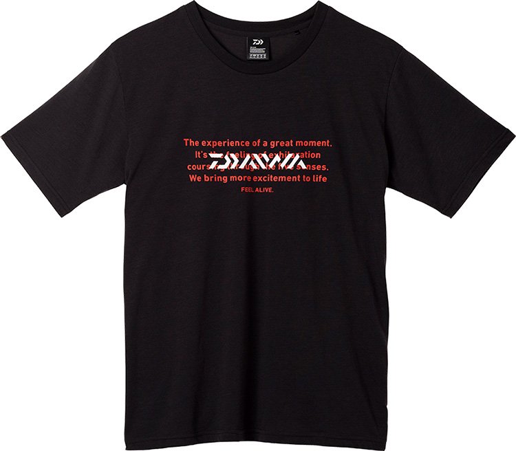 ダイワ グラフィックTシャツ メッセージ DE-6322 ブラック Mサイズ / ウェア
