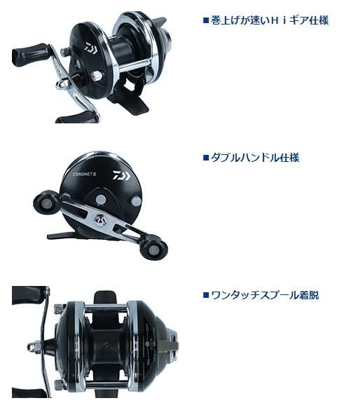 ダイワ 22 コロネット2 バイオレット / 穴釣り ワカサギリール ダイワ 22 コロネット2 バイオレット / 穴釣り ワカサギリール