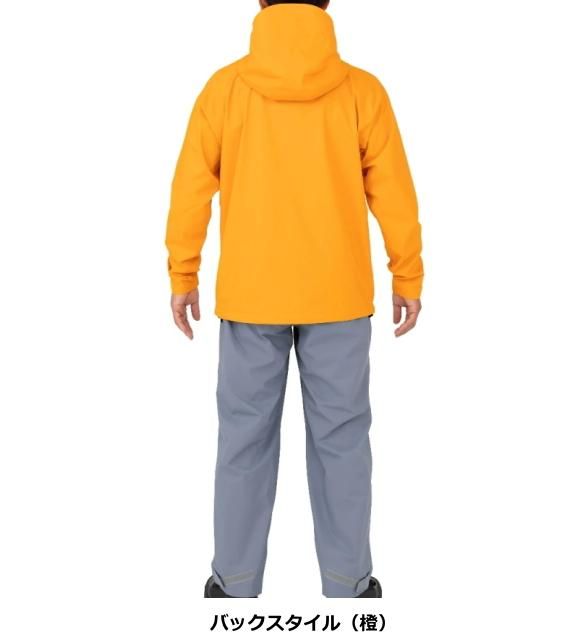 シマノ ベーシック フィッシングレインスーツ RA-005V オレンジ M
