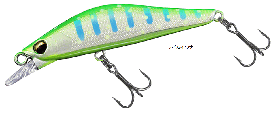 ダイワ シルバークリークミノー ダートカスタム 53S #ライムイワナ トラウト ルアー (メール便可) (O01) 【本店特別価格】  釣具通販 釣人館ますだ本店 ｜ がまかつ ダイワ シマノ オリムピック 特約店