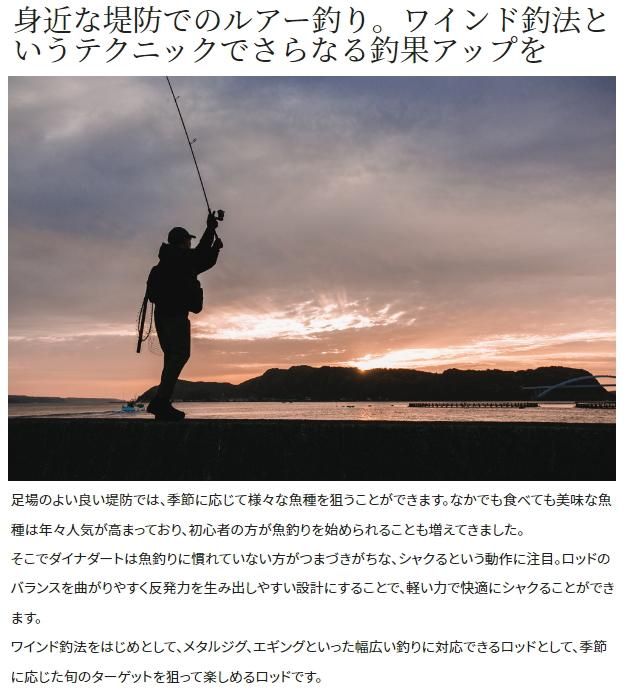 シマノ SHIMANO ダイナダート S80MH【美品】 シマノの新作ダートアクション専用ロッド「ダイナダート」で様々