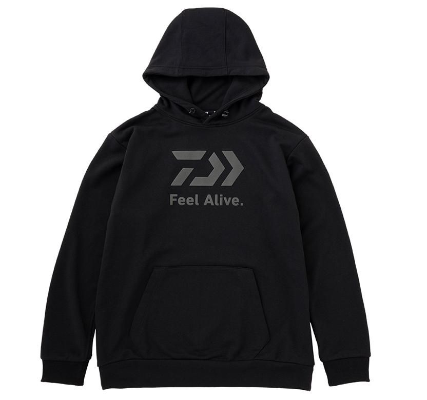 ダイワ ロゴスウェットパーカ DE-8122 ブラック XL(LL)サイズ