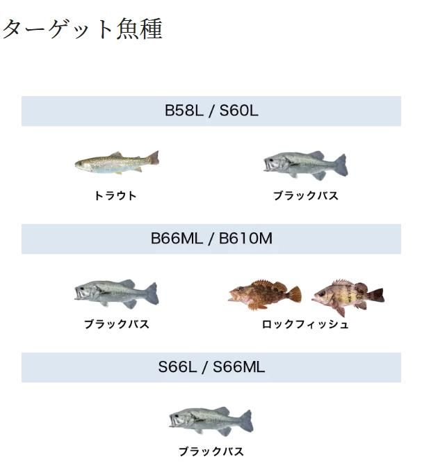 シマノ 23 ルアーマチック S66L スピニングモデル / バスロッド