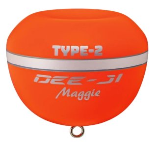 釣武者 デージマギー (DEE-jI Maggie) TYPE-2 オレンジ / ウキ (O01) 【本店特別価格】