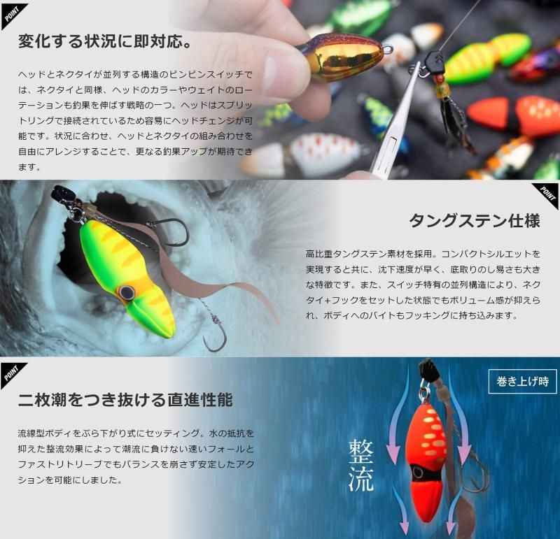 JACKALL / ジャッカル TGビンビンスイッチ TG BINBIN SWITCH 80g