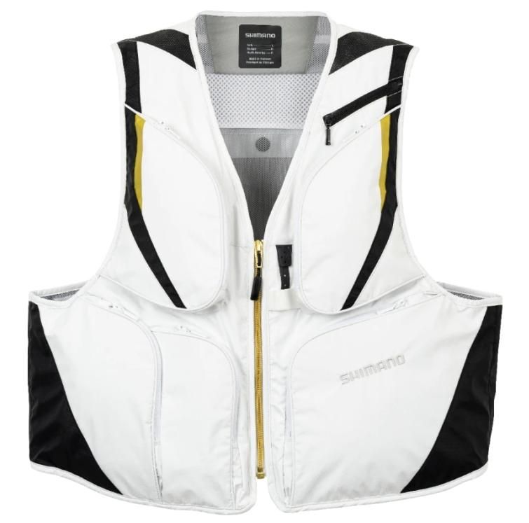 シマノ 2WAY ショートベスト VE-520W ホワイト XL(LL)サイズ シマノ 2WAY ショートベスト VE-520W ホワイト XL(LL)サイズ