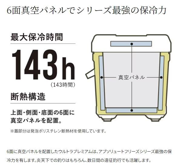 シマノ アブソリュートフリーズ ウルトラプレミアム NB-040W 40L