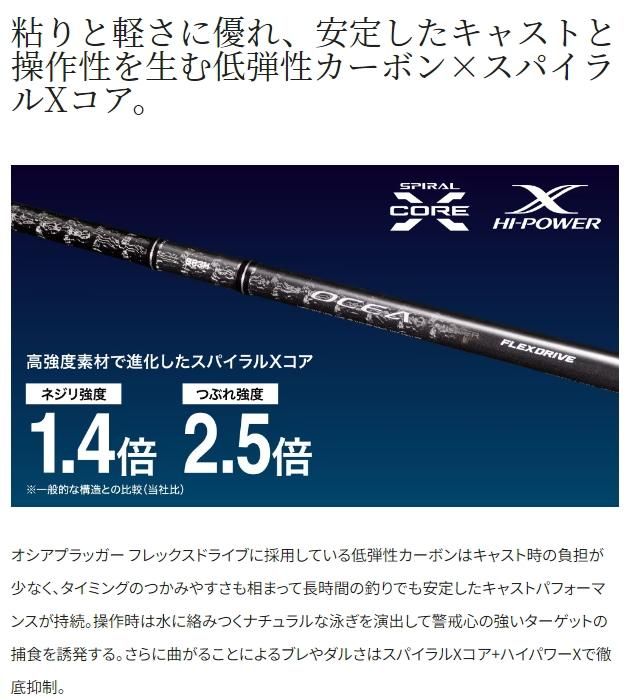シマノ 22 オシアプラッガー フレックスドライブ S76ML / ルアー