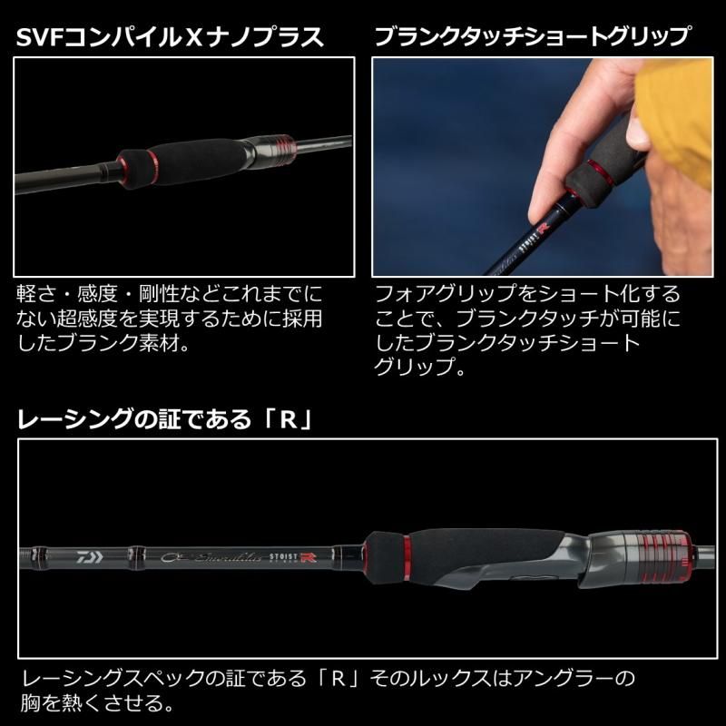 ダイワ エメラルダス ストイスト RT (アウトガイドモデル) 79MLM ダイワ エメラルダス ストイスト RT (アウトガイドモデル) 79MLM