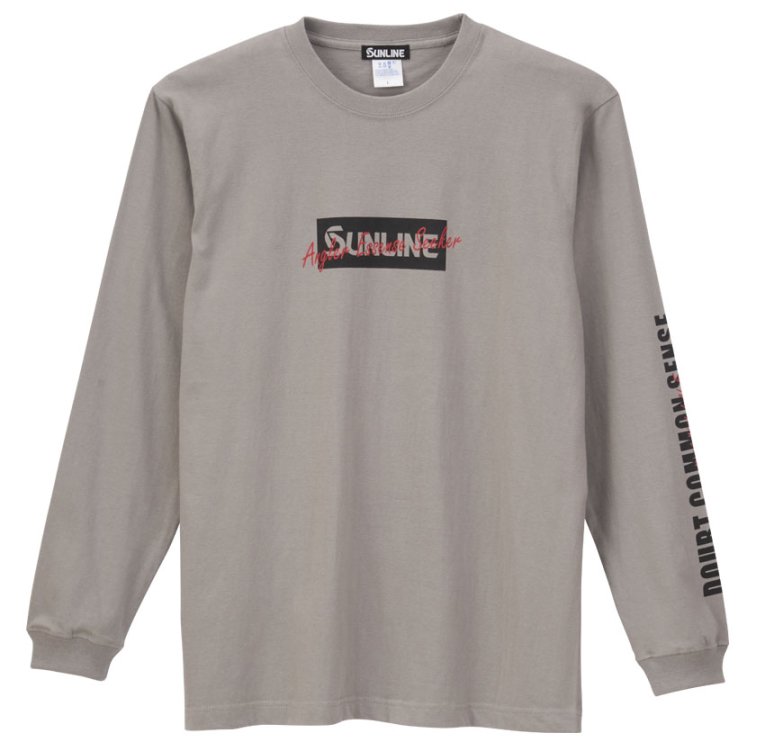 サンライン ロングスリーブコットンTシャツ SUW-15306LT グレー S