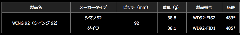 メガテック リブレ 4854 WD92-FID1-TIG ウイング92 Finoノブ ダイワ用