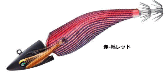 ダイワ エメラルダス ボートジョイント 3.5号 (30g) #赤-縞レッド / エギング 餌木 【釣具】 (メール便発送可) 【本店特別価格】 -  釣人館ますだ本店